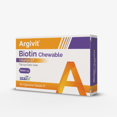 Argivit Biotin Chewable - Chewable Biotin Supplement for Hair and Skin