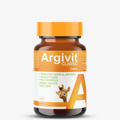 Argivit Classic Tablet - Fosfotidilserin, L-Arjinin, Multivitamin ve Multimineral İçeren Takviye Edici Gıda