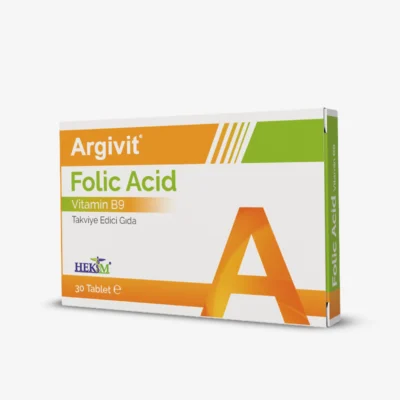 Argivit Folic Acid - Folik Asit (Vitamin B9) İçeren Takviye Edici Gıda