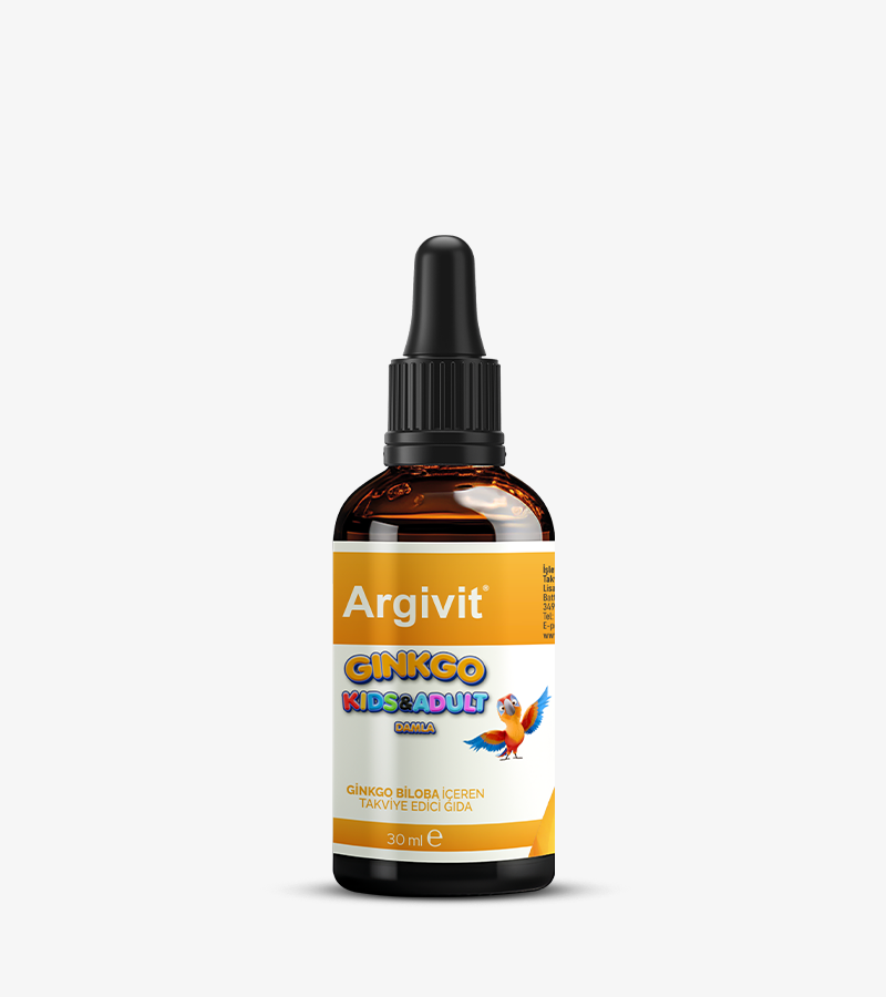 Argivit Ginkgo Kids & Adult - Gingko Biloba İçeren Takviye Edici Gıda