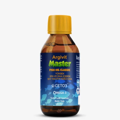 Argivit Master Fish Oil Classic - Yüksek EPA ve DHA İçeren Sıvı Takviye Edici Gıda