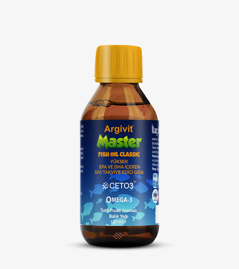 Argivit Master Fish Oil Classic - Yüksek EPA ve DHA İçeren Sıvı Takviye Edici Gıda