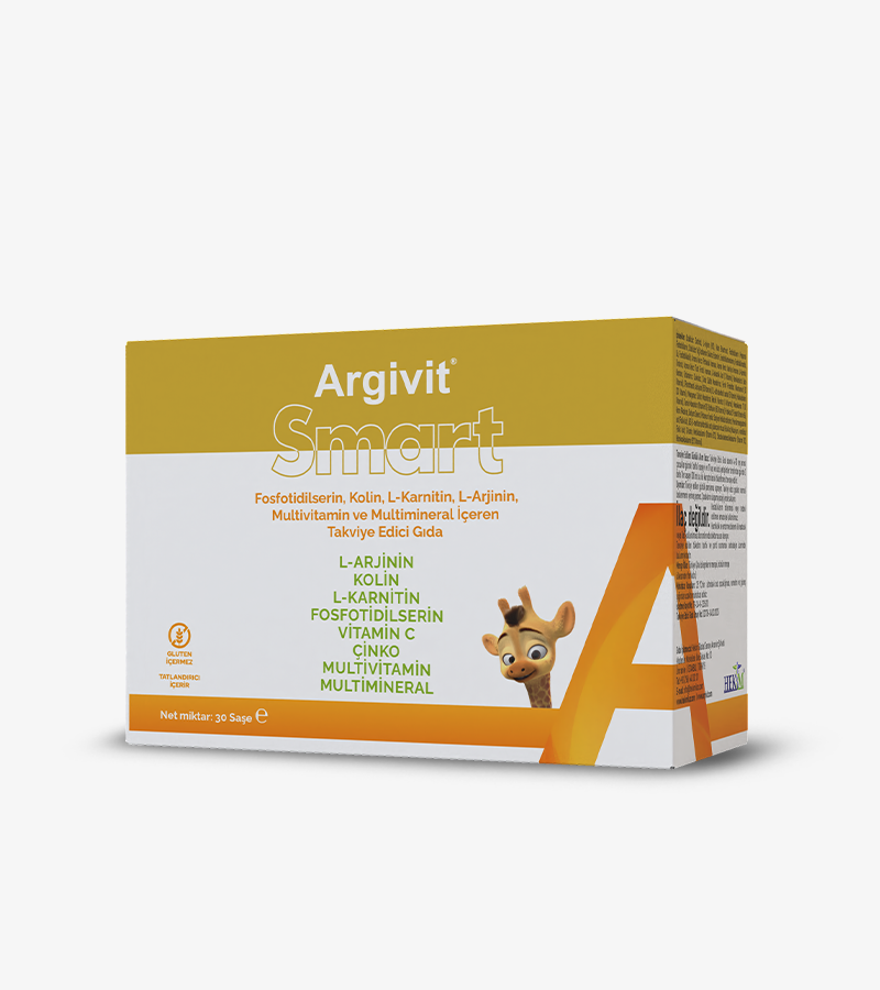 Argivit Smart Saşe - Fosfotidilserin, Kolin, L-Karnitin, L-Arjinin, Multivitamin ve Multimineral İçeren Takviye Edici Gıda