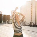 A woman who feels energetic and fit with healthy living tips